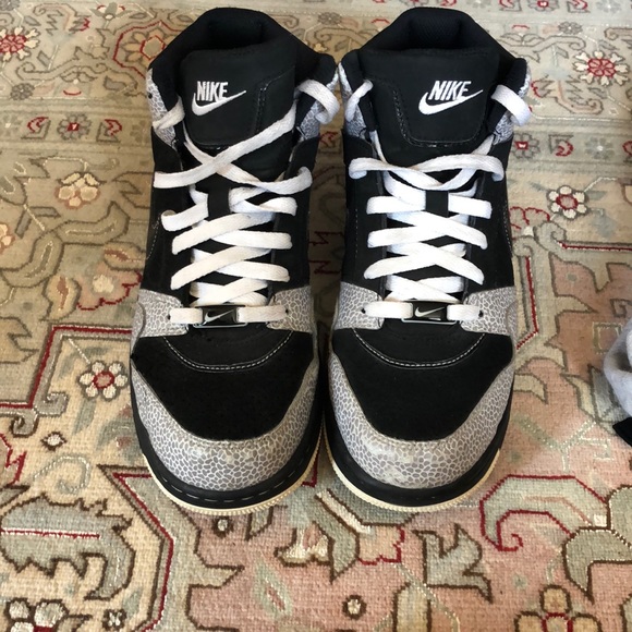 Nike Prestige Snakeskin High Top Black/Grey - Picture 4 of 8